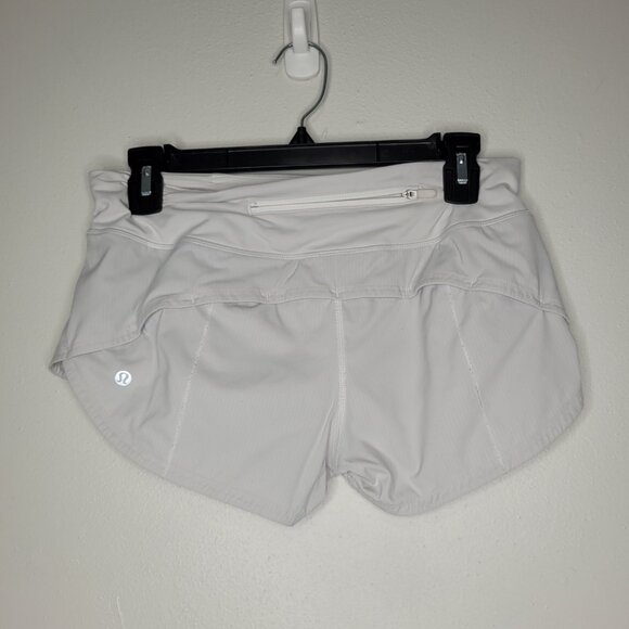Lululemon Speed Up Low-Rise Short, 2” inseam size 4 gray white - Picture 3 of 7